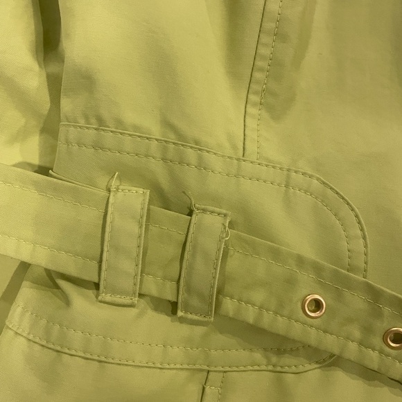 LOFT green belted long light jacket with buttons - Picture 4 of 8
